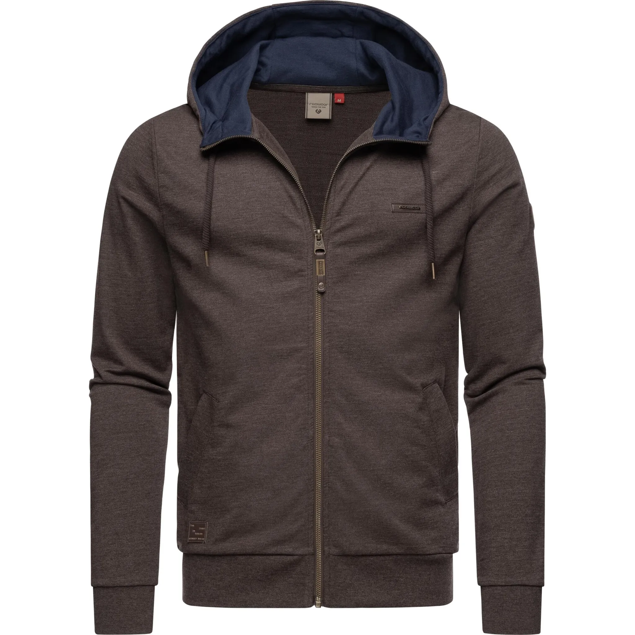 

Толстовка с капюшоном Ragwear "Патри", стильный мужской свитер на молнии с капюшоном, коричневый