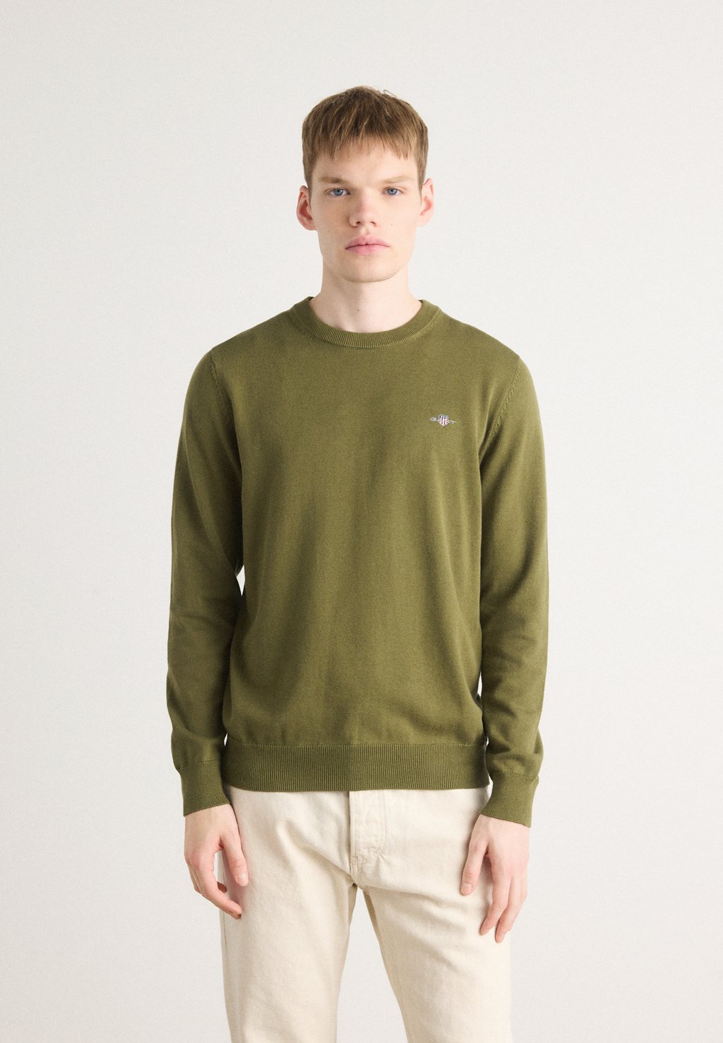 

Джемпер CLASSIC C NECK GANT, хаки