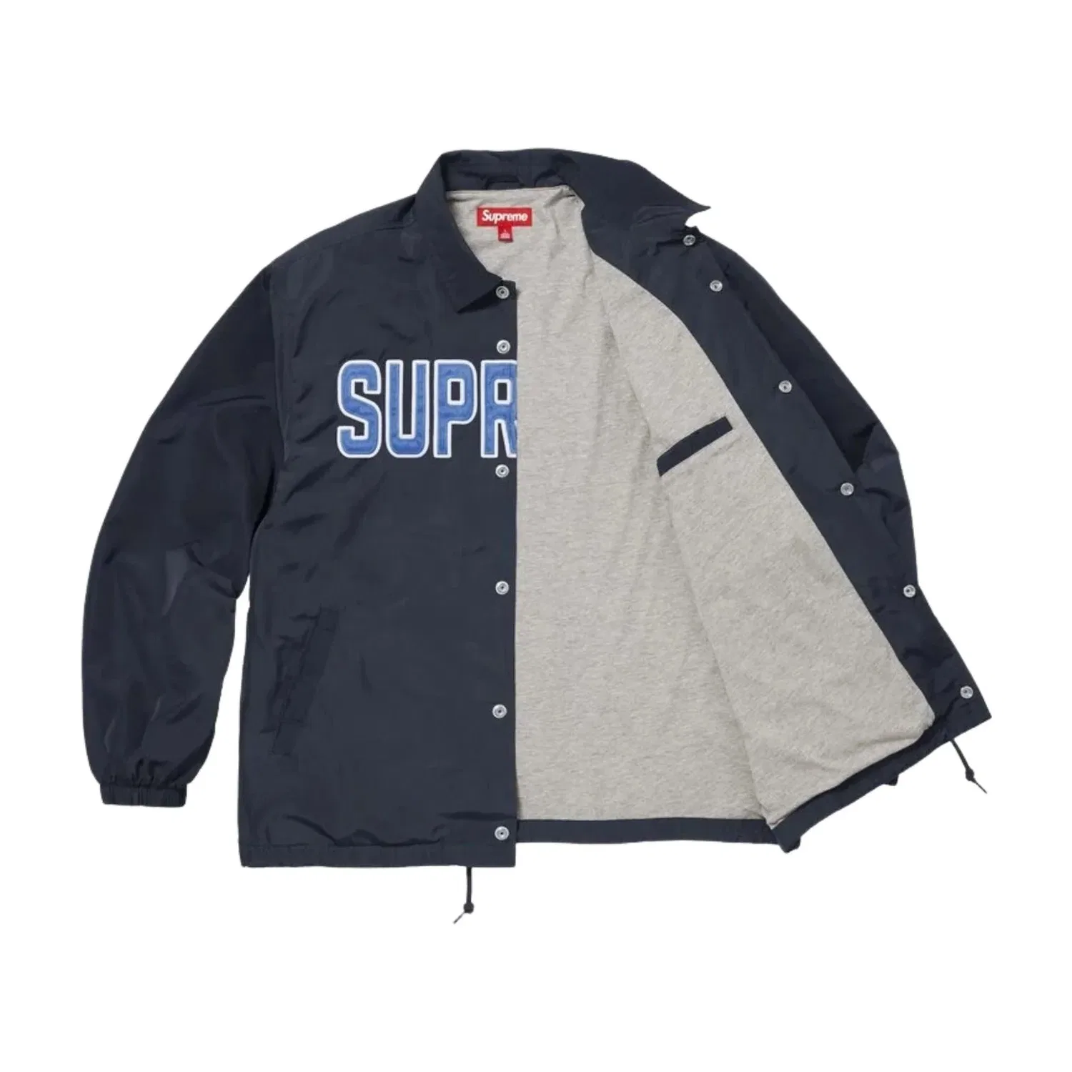 Куртка Supreme SS26 Spellout Coaches Jacket 'Navy' SUP-SS26-203-NVY, темно-синий — фото 2