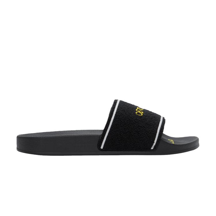 

Сандалии Off-White Off-White Sliders 'Towel - Black Yellow', черный