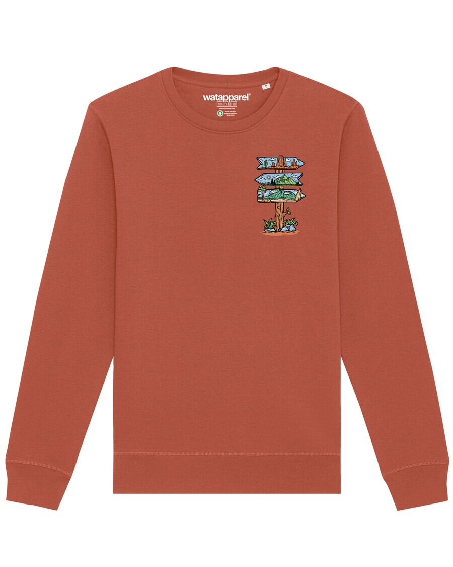 

Свитер Watapparel Sweatshirt Adventure is everywhere, светло-коричневый