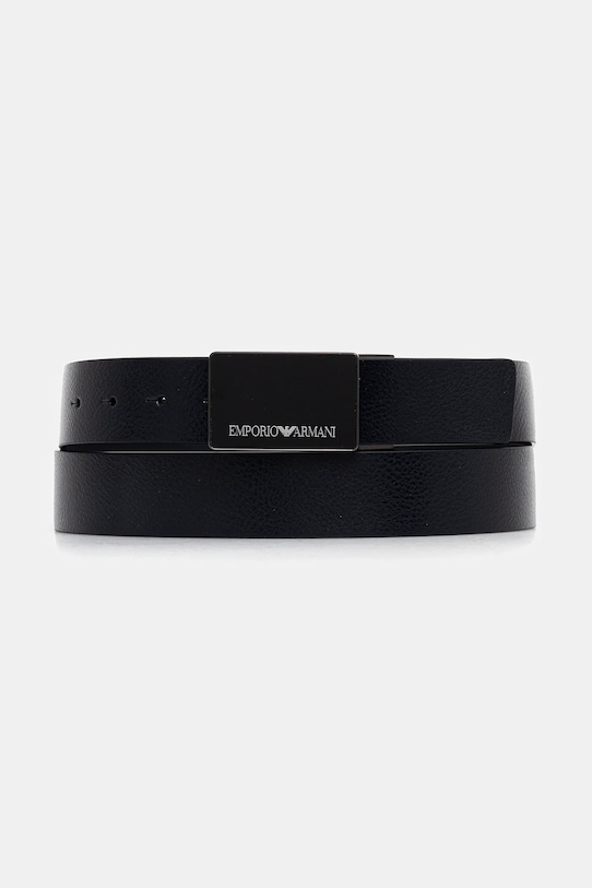 

Кожаный ремень Emporio Armani, темно-синий