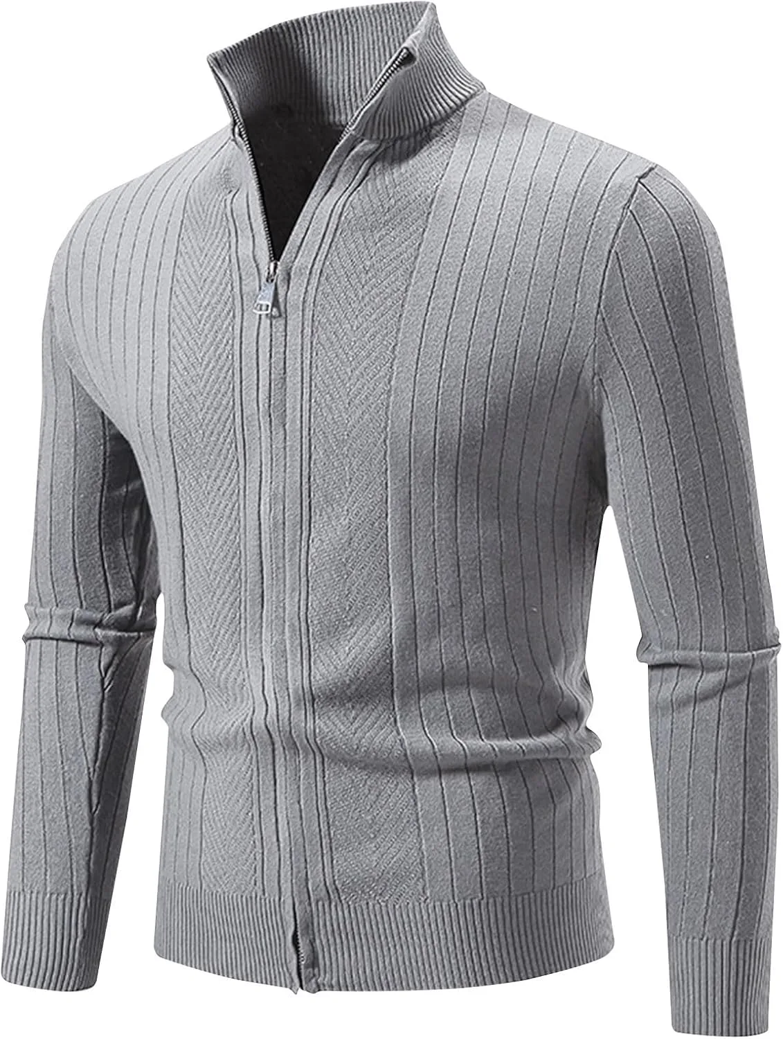 

Джемпер мужской с воротником-стойкой и застежкой-молнией AQAYL