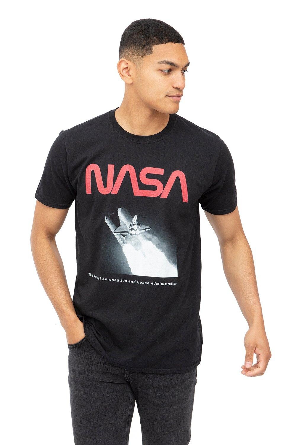 

Хлопковая футболка Flight NASA, черный