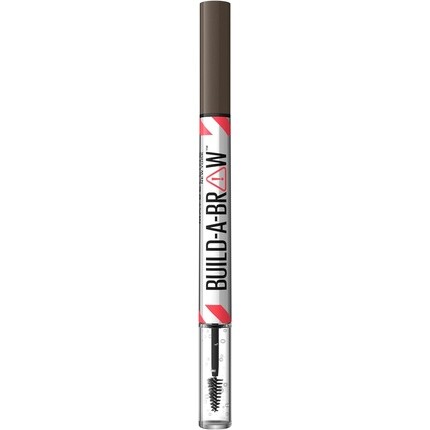 

Maybelline New York Build A Brow 2 в 1 Карандаш для бровей и фиксирующий гель Реалистичные, объемные брови Водостойкие, устойчивые к поту и размазыванию, 24 часа веганская формула Оттенок 262 Черный Коричневый