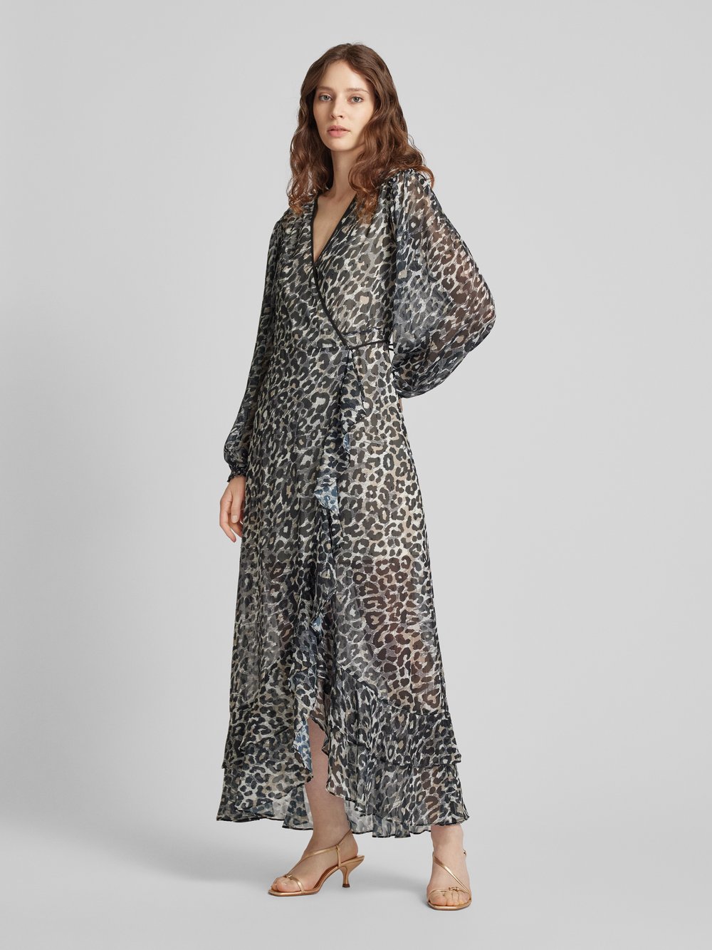 

Платье макси с запахом, модель «FELISIA» Guess, черный
