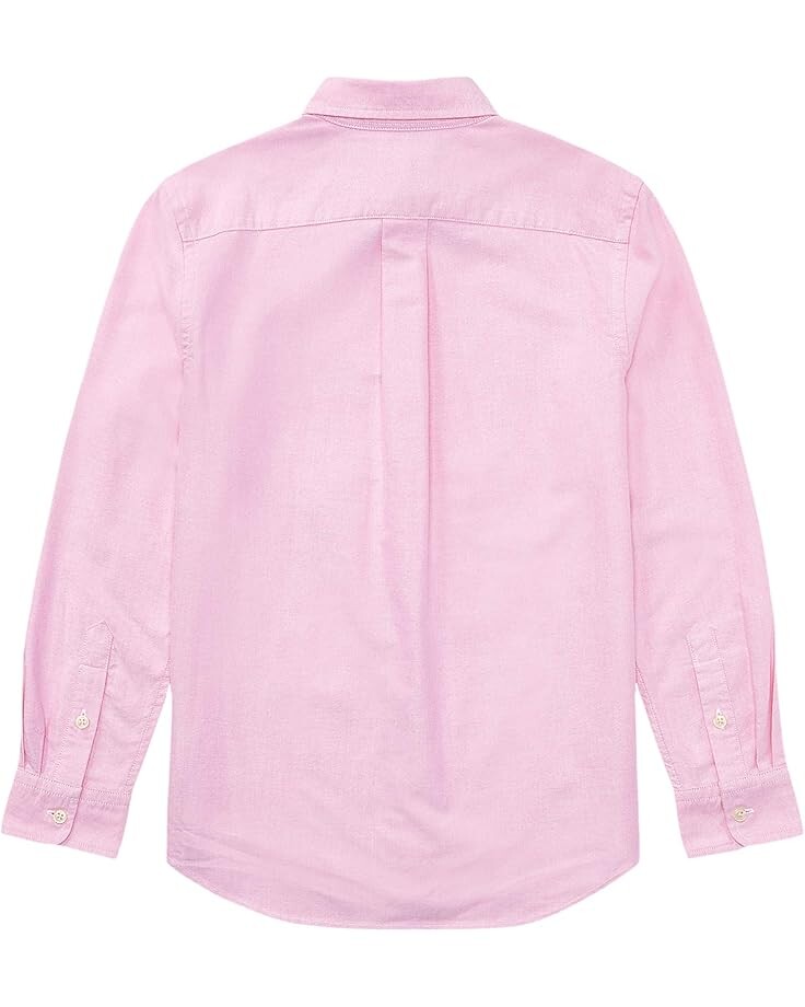 Рубашка Polo Ralph Lauren Kids Cotton Oxford Sport Shirt, цвет New Rose — фото 2
