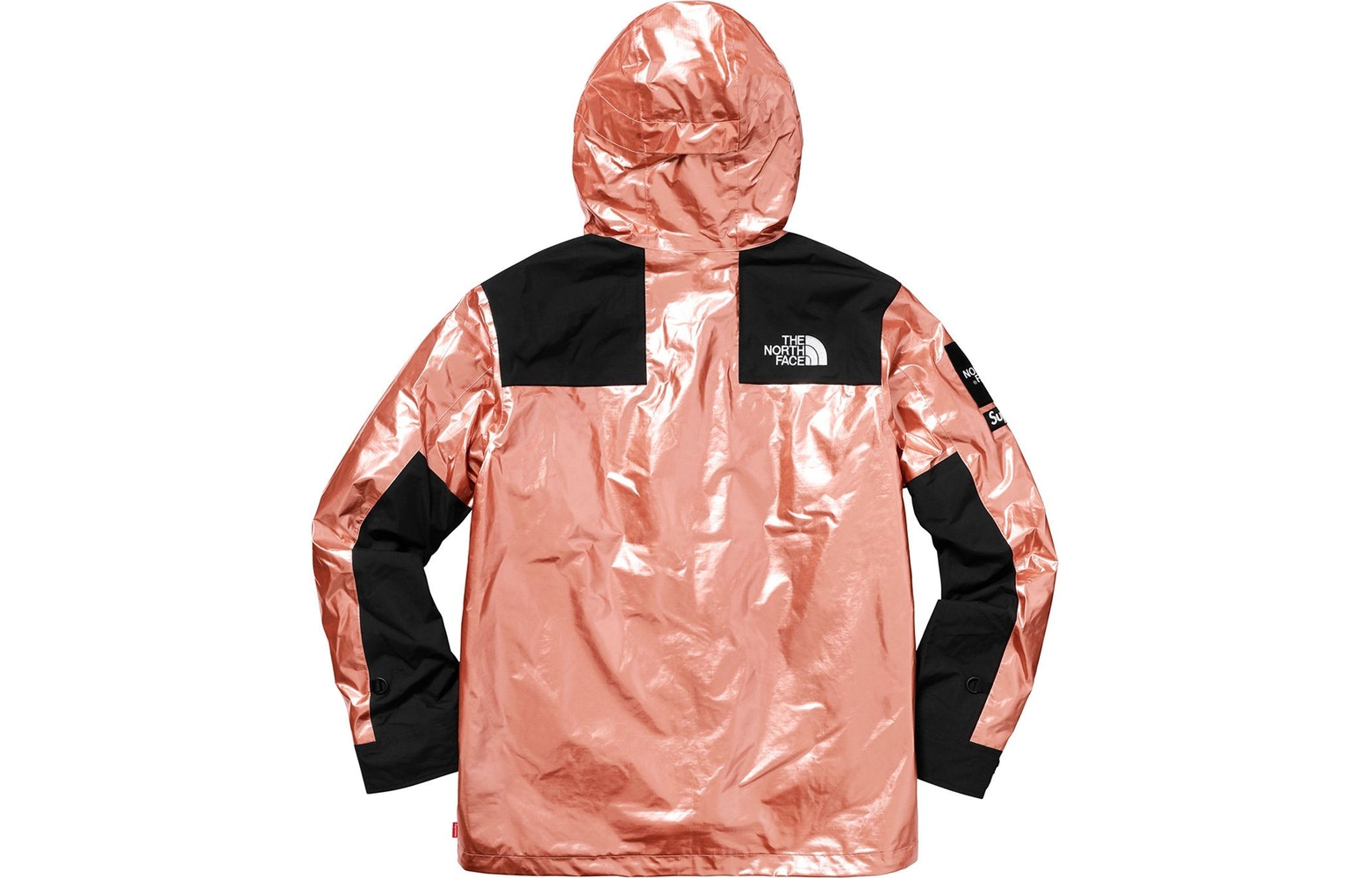 Куртка Supreme x The North Face Metallic Mountain Parka Rose Gold SUP-SS18-603, золотой — фото 2