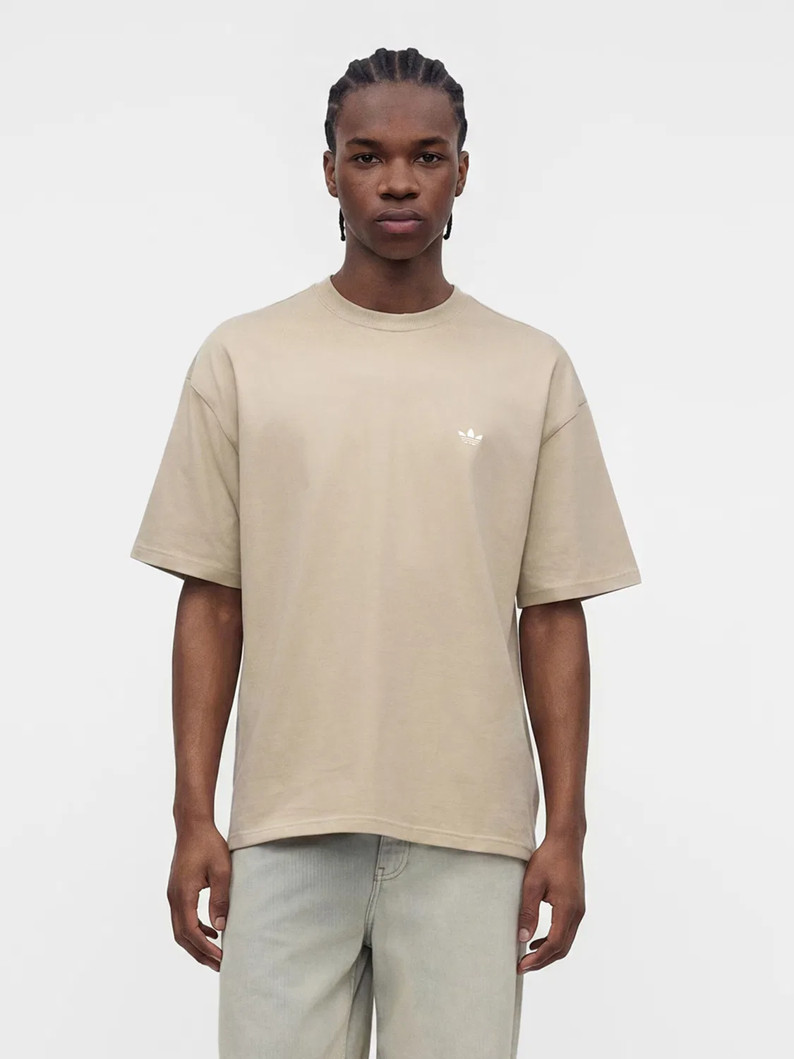 Футболка Adidas Originals Trefoil Essentials цвета хаки — фото 2