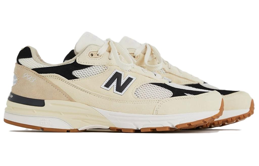 Тедди Сантис X 993 Сделано в США 'Морская соль черный' New Balance, Бежевый — фото 2
