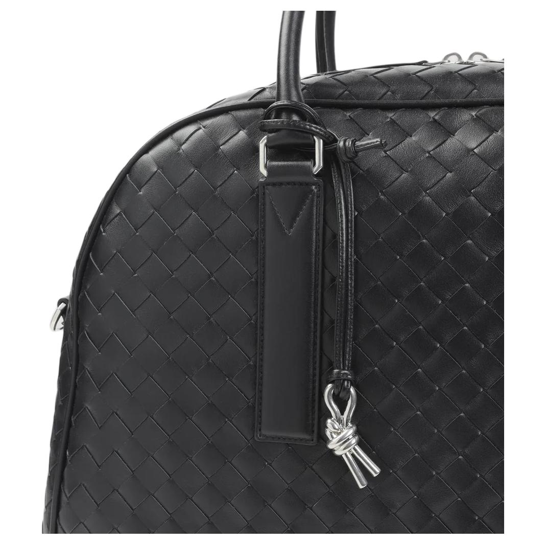 Bottega Veneta Мужская сумка из коровьей кожи черная — фото 4