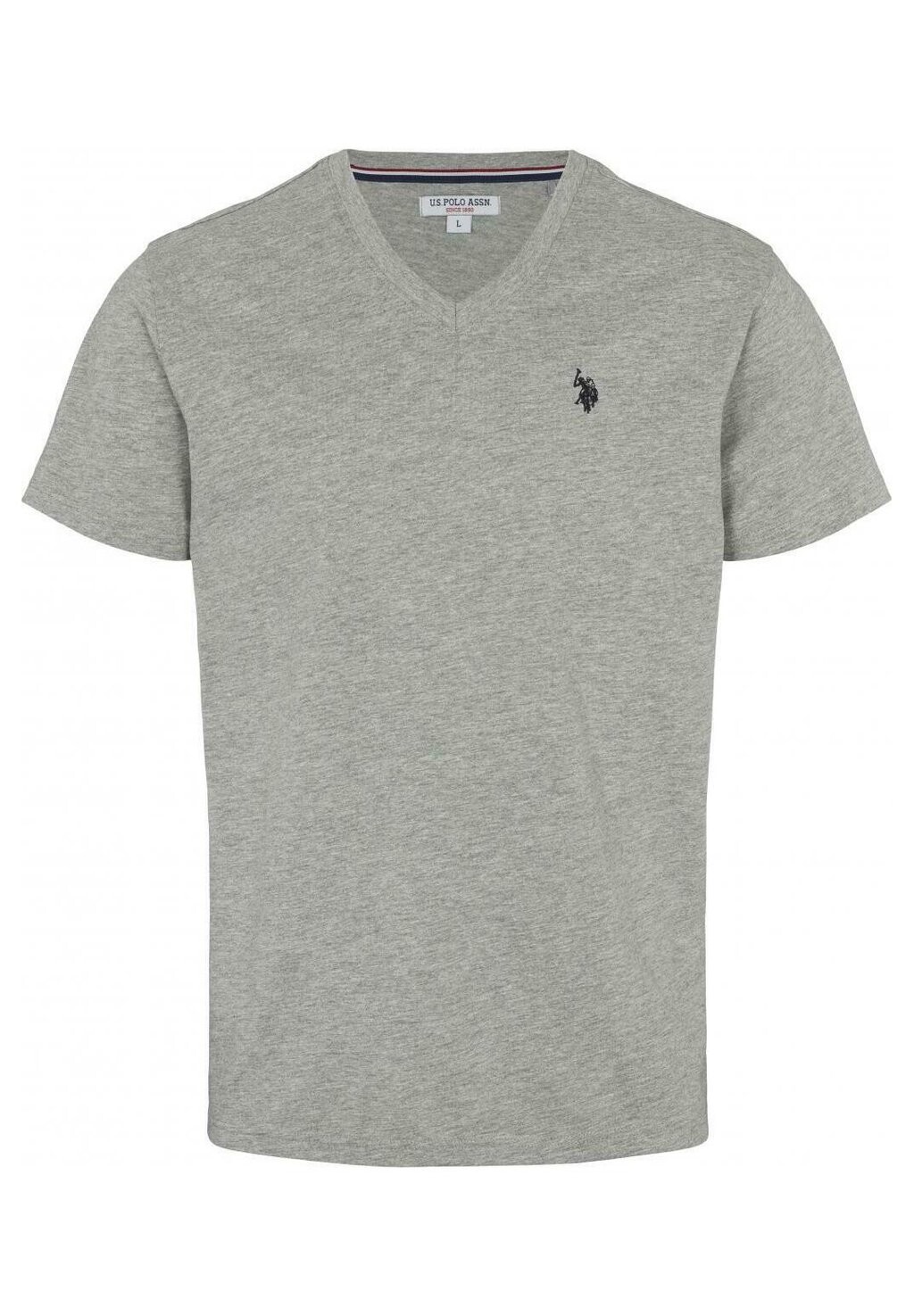 Футболка базовая CEM U.S. Polo Assn., цвет grey melange — фото 3