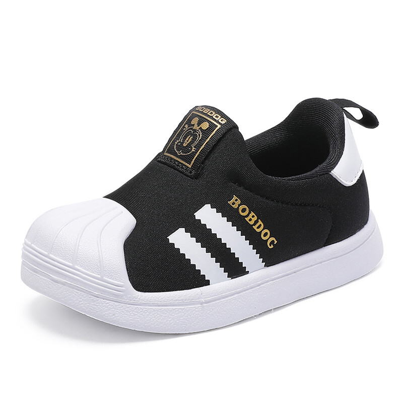 Кроссовки BOBDOG Toddler Shoes TD Low-top Black/gold, черный/золотой — фото 2
