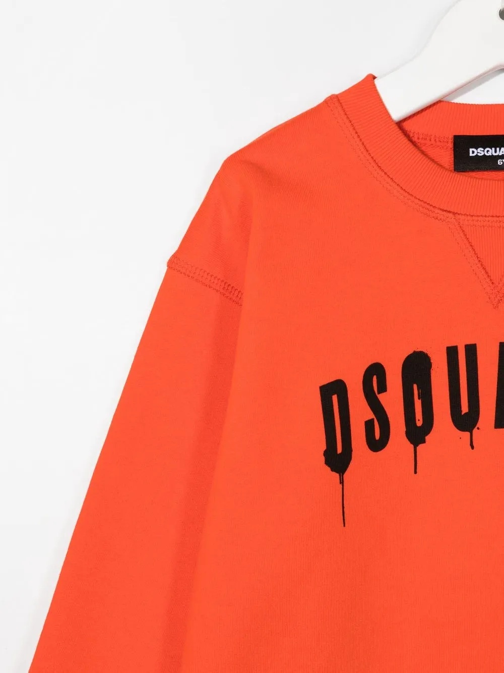 Толстовка с логотипом DSQUARED2 KIDS, оранжевый — фото 3