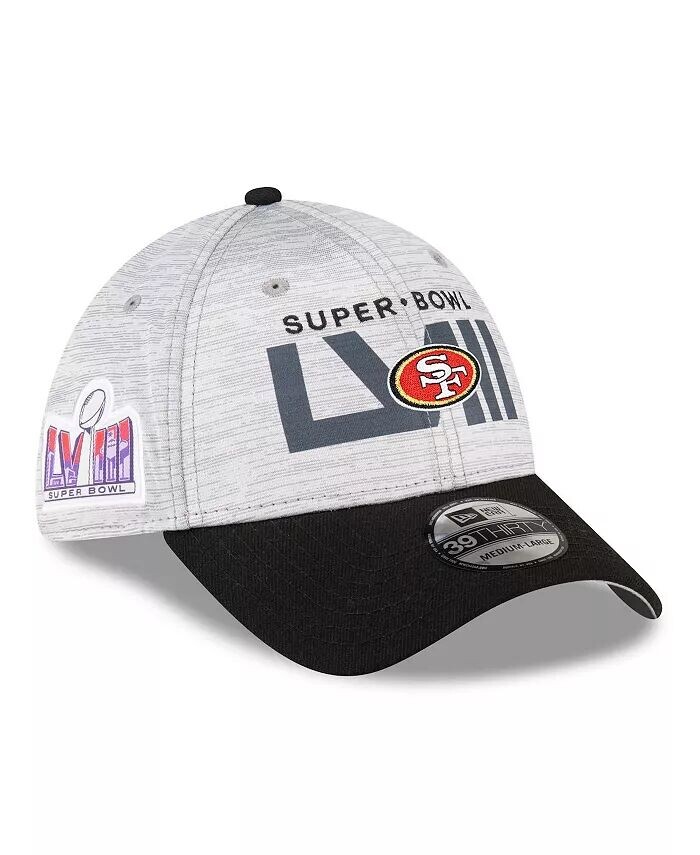 

Мужская кепка San Francisco 49ers Super Bowl LVIII 39THIRTY Flex Fit серого цвета, черная New Era, серый