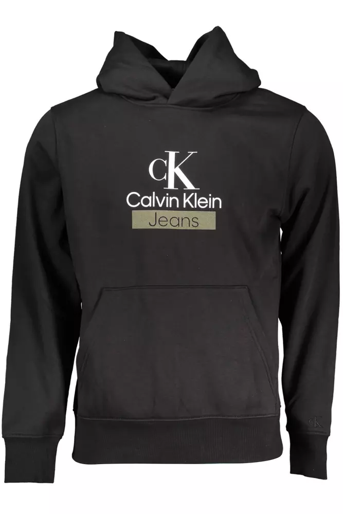 

Черный хлопковый мужской свитер Calvin Klein