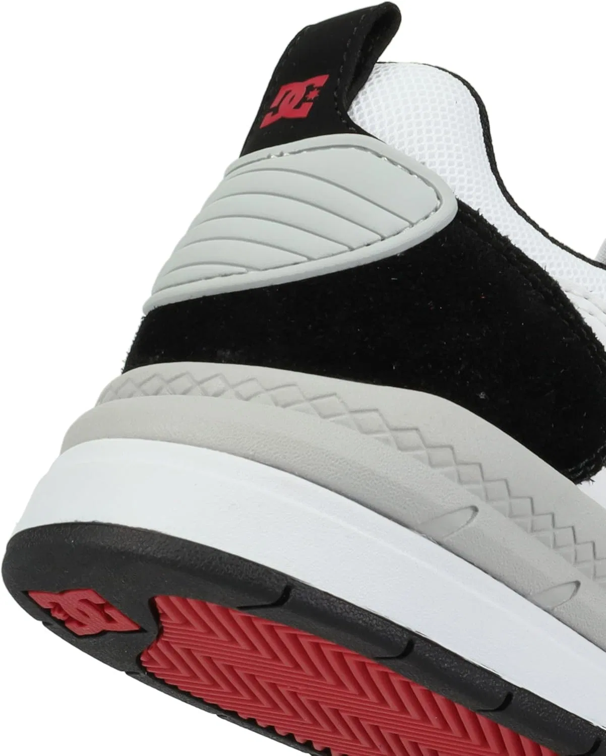 Кроссовки для скейтбординга DC Ascend, цвет White/Grey/Black/Red — фото 3