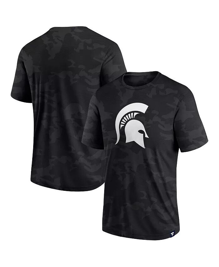 

Мужская черная футболка с камуфляжным логотипом Michigan State Spartans Fanatics