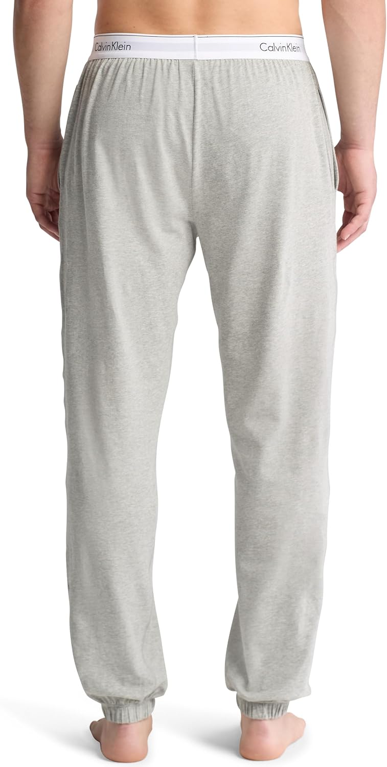 Мужские современные хлопковые спортивные брюки Calvin Klein, Medium Grey Heather — фото 2