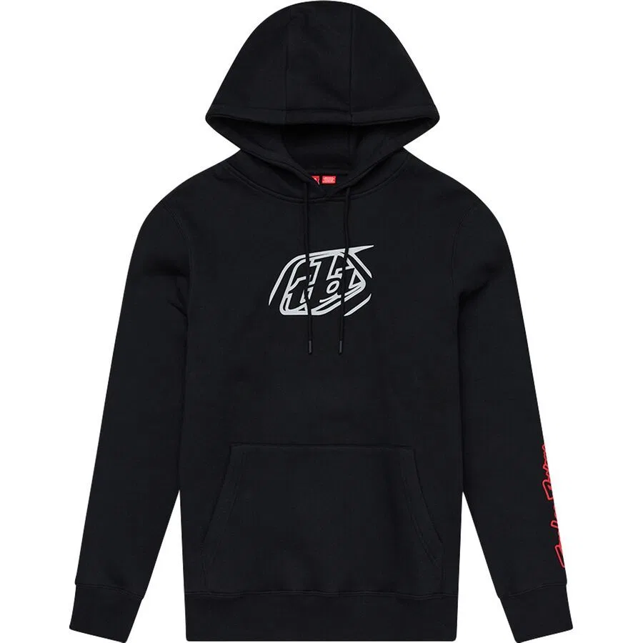 Толстовка с капюшоном и значком для молодежи Troy Lee Designs, Black