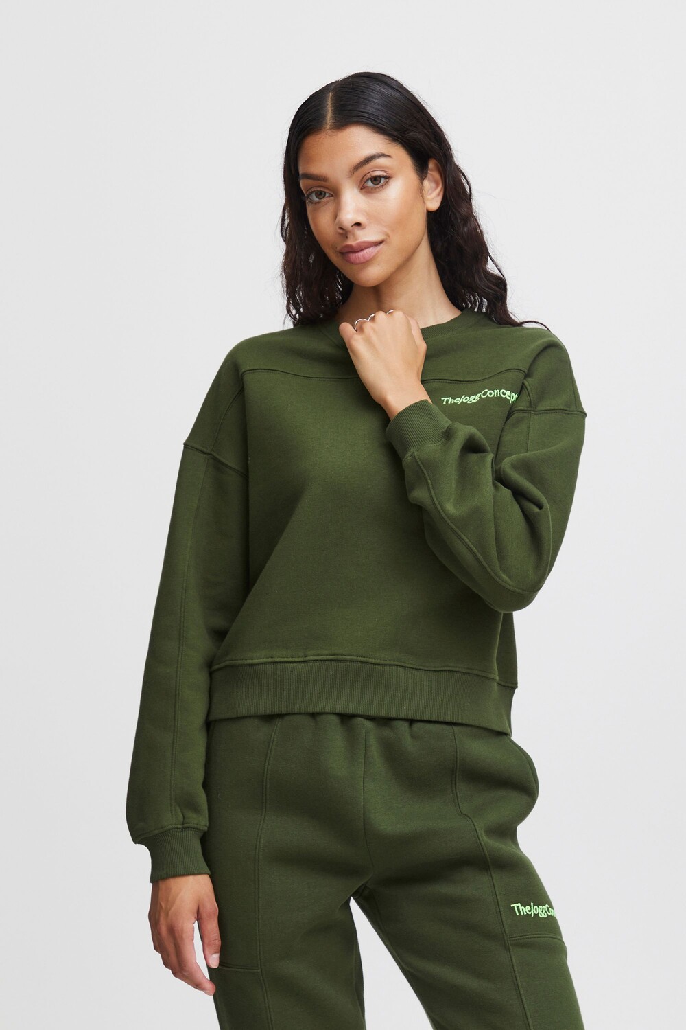 

Толстовка TheJoggConcept. JCRAFINE CUT 22800285, зеленый