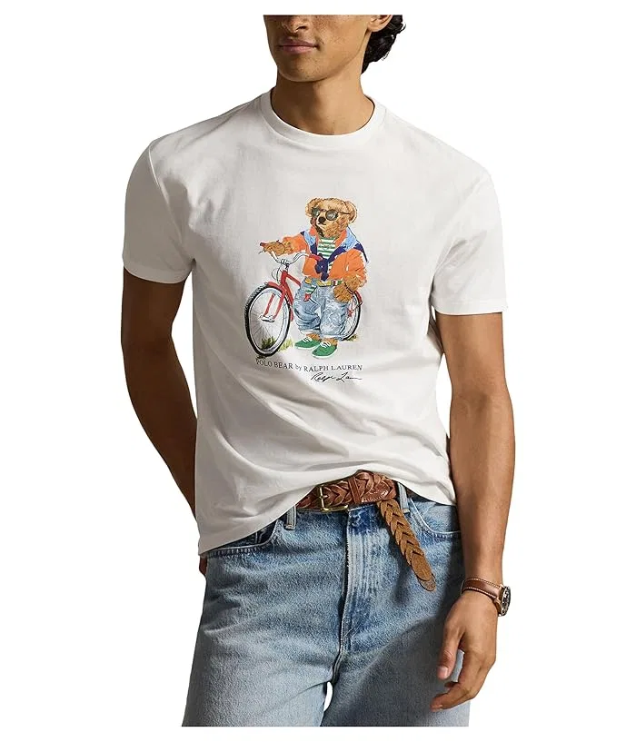 Футболка классическая Polo Bear Polo Ralph Lauren, White/Summer Bear