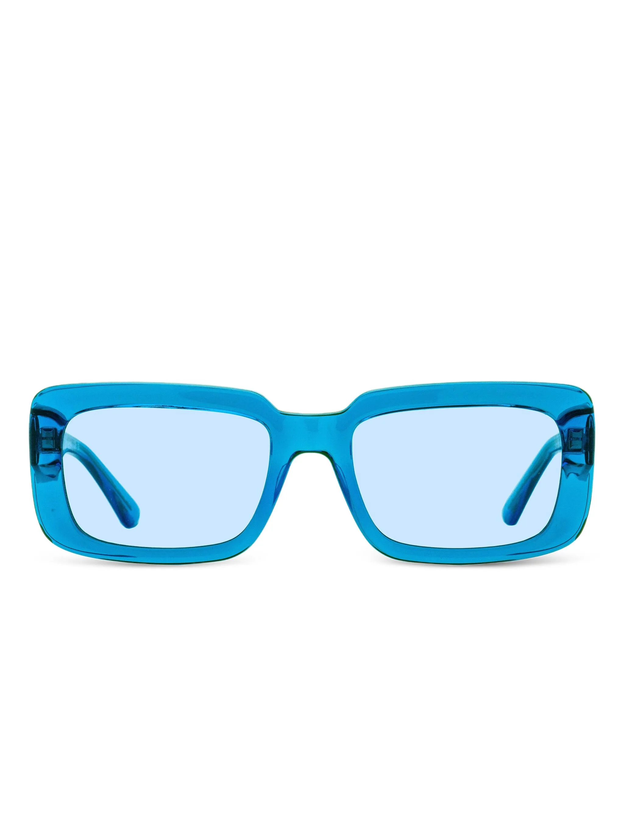 

Солнцезащитные очки в прямоугольной оправе Karl Lagerfeld, синий