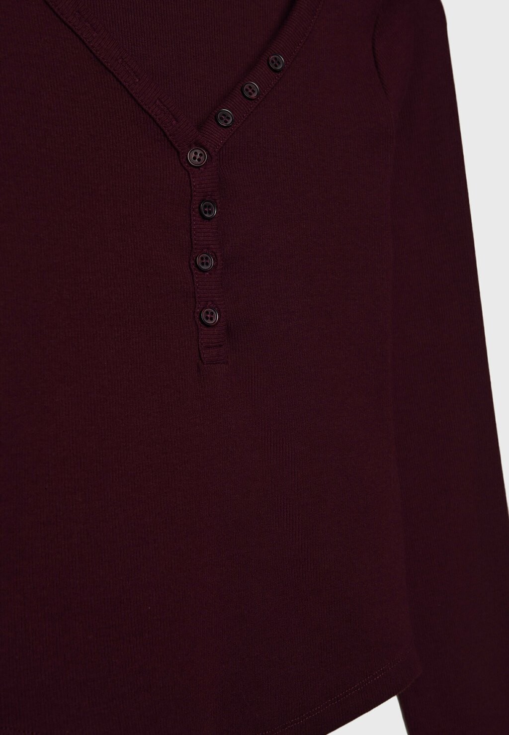 

Рубашка с длинным рукавом WITH BUTTONS Stradivarius, Бордо