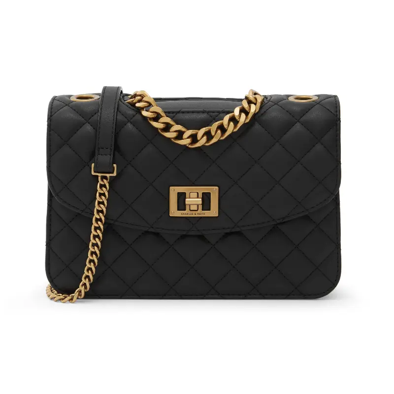 

Charles&Keith CHARLES & KEITH Женская свадебная сумка на плечо, Черный