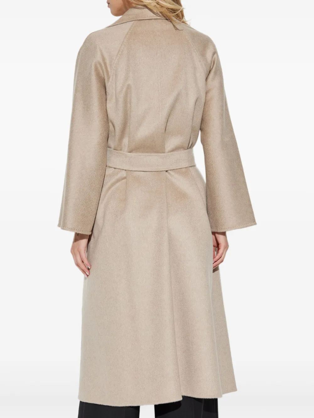 Пальто Ludmilla с запахом и поясом MAX MARA, нейтральный — фото 4