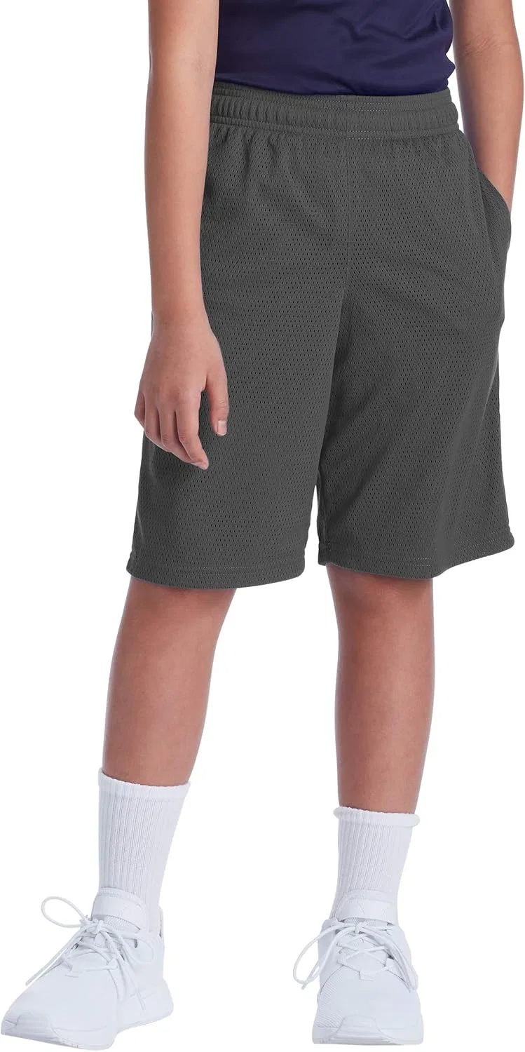 Детские шорты C9 Champion Boys C9 Core Mesh Shorts - длина внутреннего шва 9 дюймов, Charcoal — фото 3