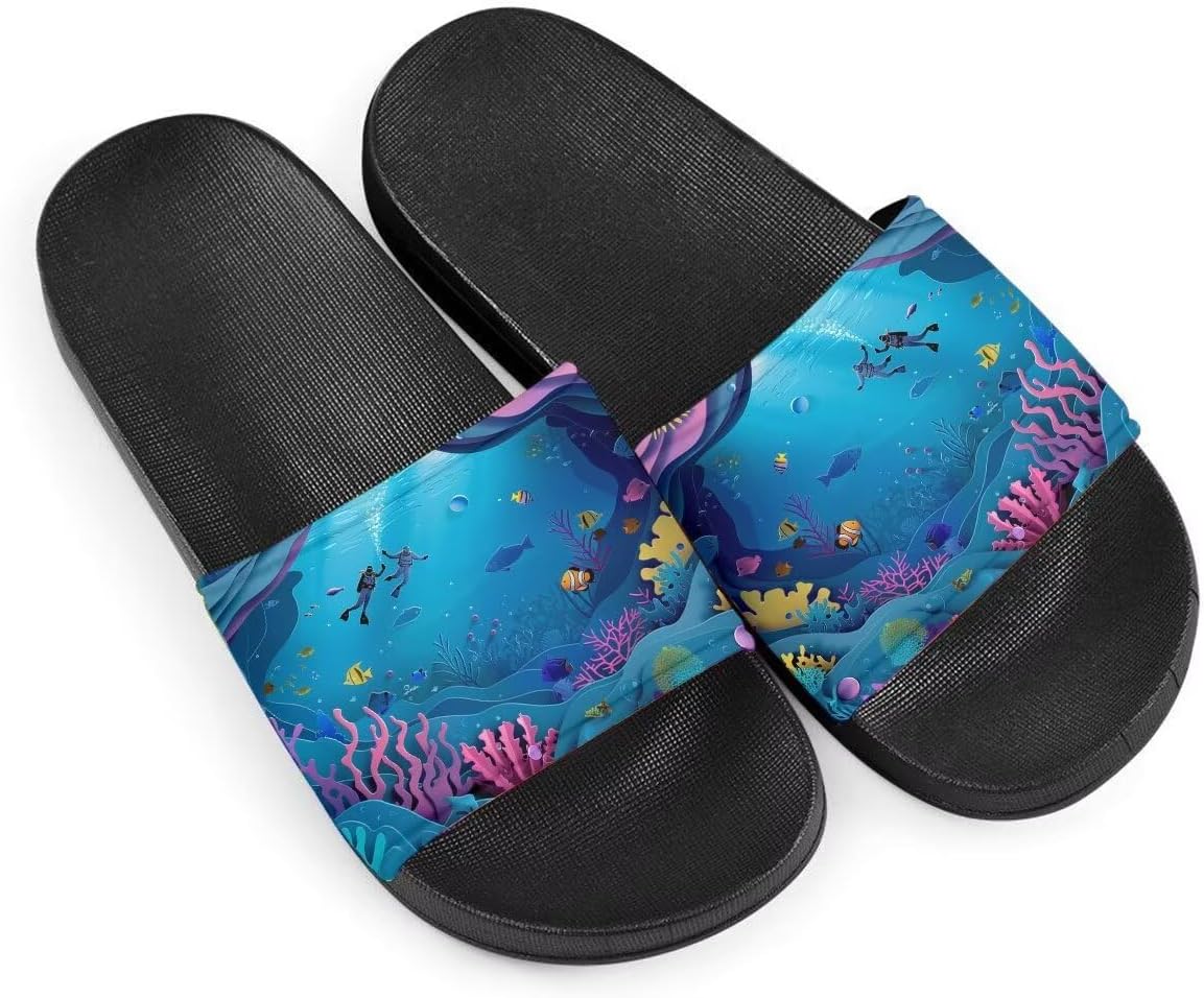 

Женские сандалии Dive Lover, удобные легкие летние тапочки, нескользящие шлепанцы для пляжа, отеля, дома и улицы Getelinseng, пурпурный