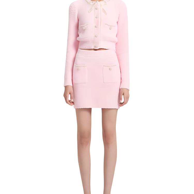 

Self-portrait Женская розовая повседневная короткая юбка Self portrait