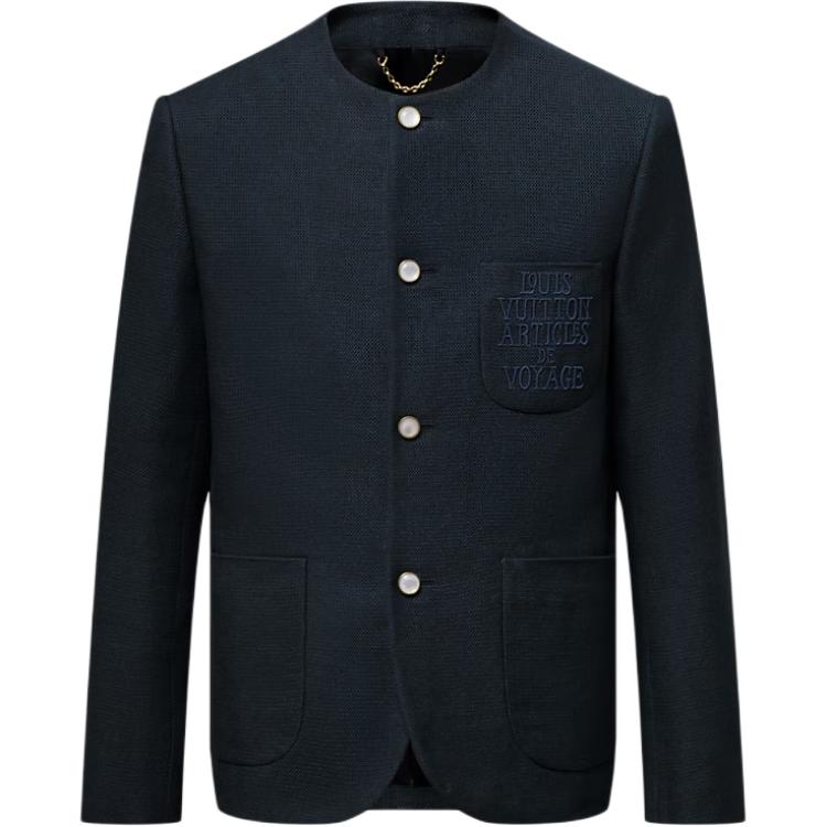 

LOUIS VUITTON Жакет без воротника Lv Chic, Marine Blue