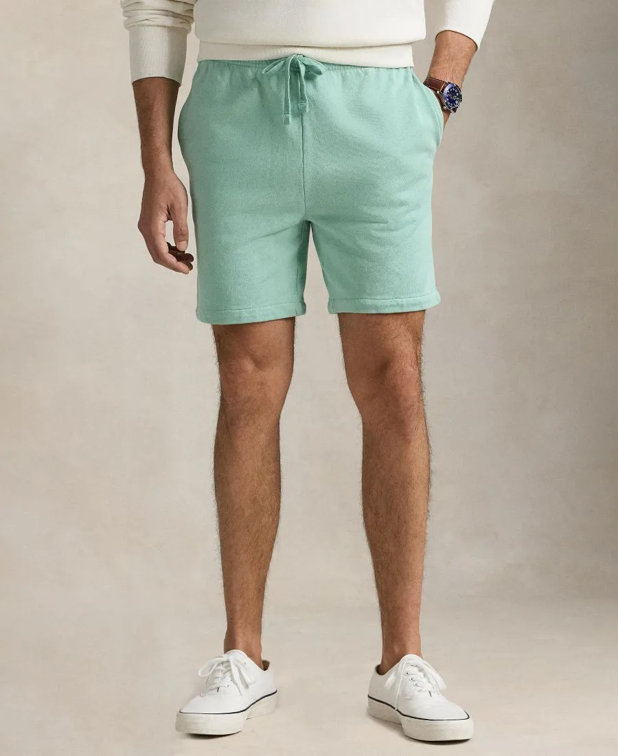 Мужские флисовые шорты больших размеров с петлевой структурой Polo Ralph Lauren, Celadon