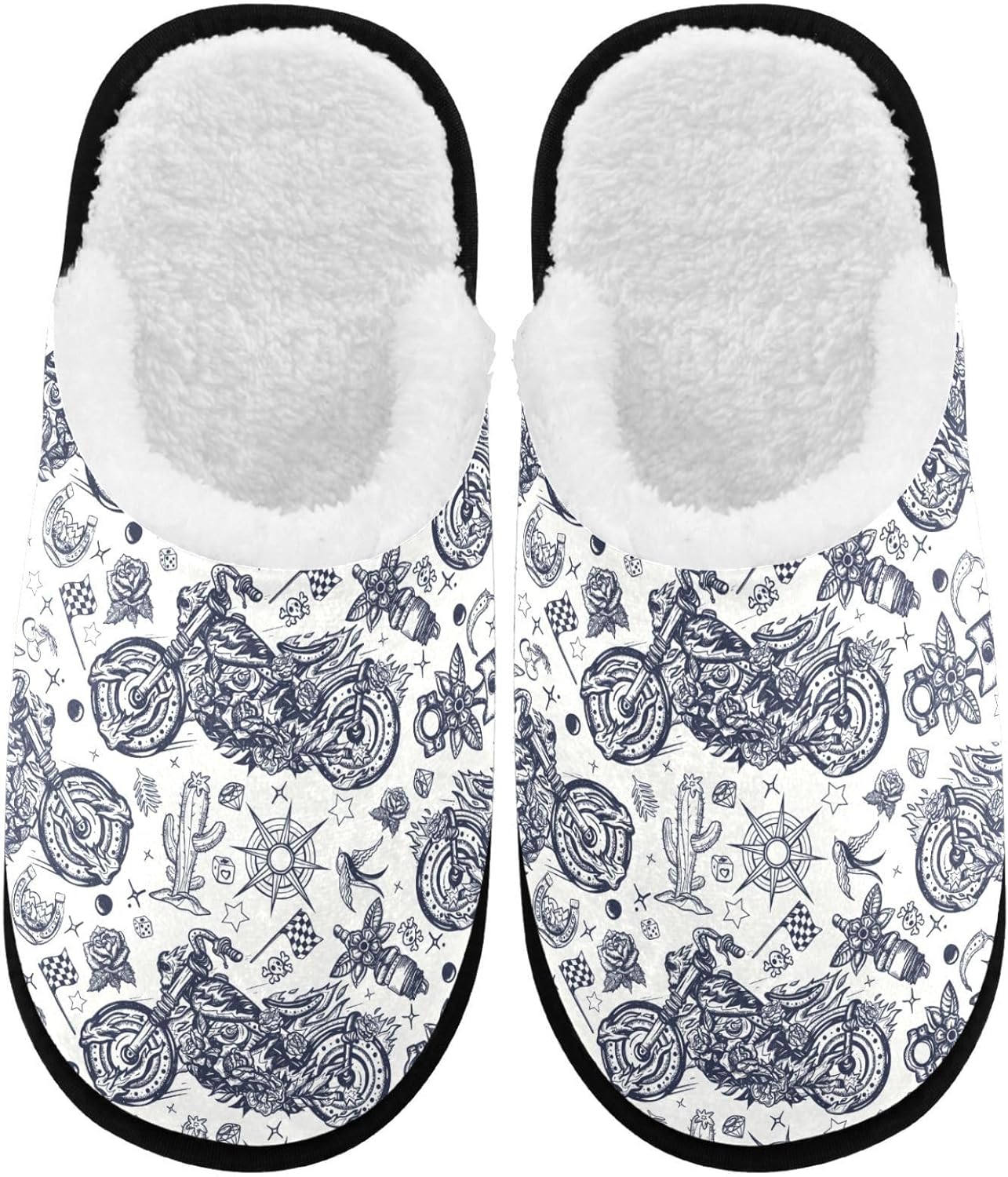 

Забавные тапочки для женщин и мужчин, мягкие плюшевые теплые уютные зимние домашние тапочки, удобная обувь для спальни, тапочки для носки в помещении Visesunny, мультиколор