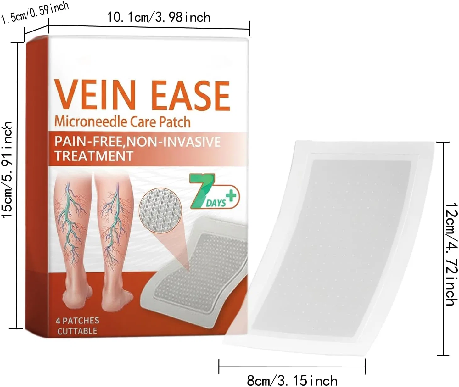 Нано-микроигольные пластыри Venöses Relaxans для ухода за ногами Odjoy-Fan, G — фото 3