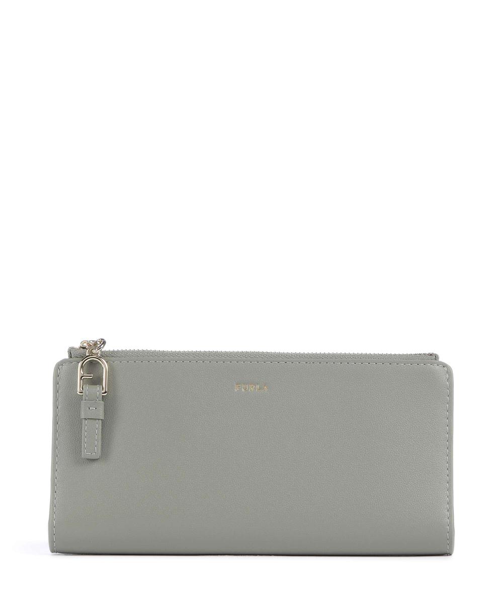 

Кошелек Nuvola Continental из мелкозернистой кожи Furla, зеленый