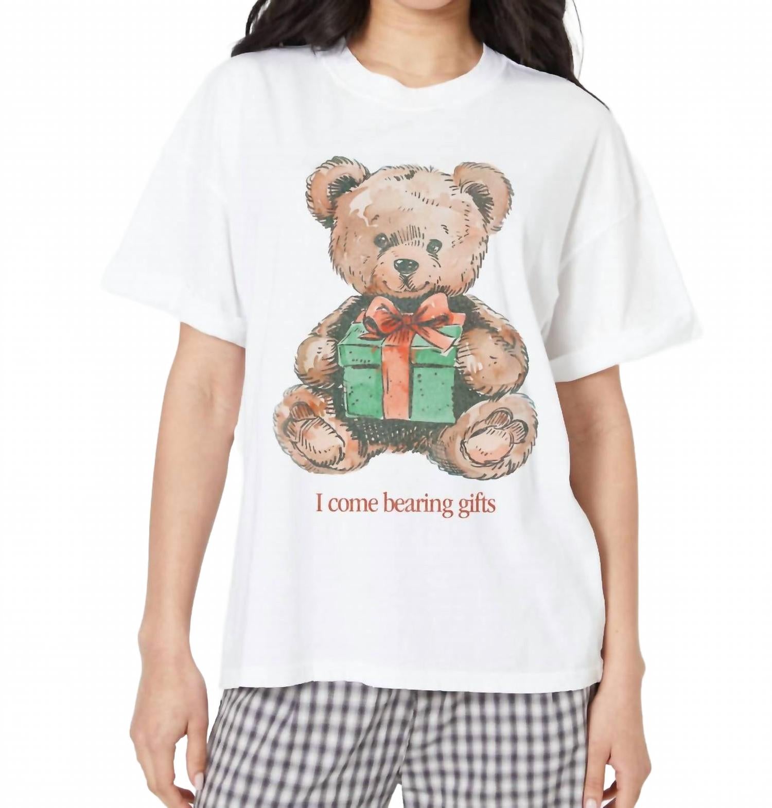 

Футболка с круглым вырезом Bearing Gifts в винтажном белом GIRL DANGEROUS