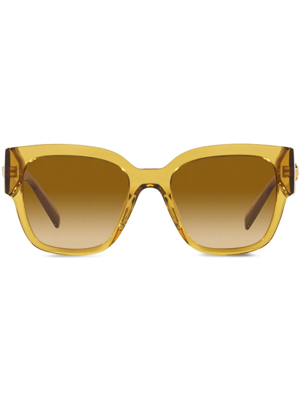 

Солнцезащитные очки в квадратной оправе Versace Eyewear, желтый