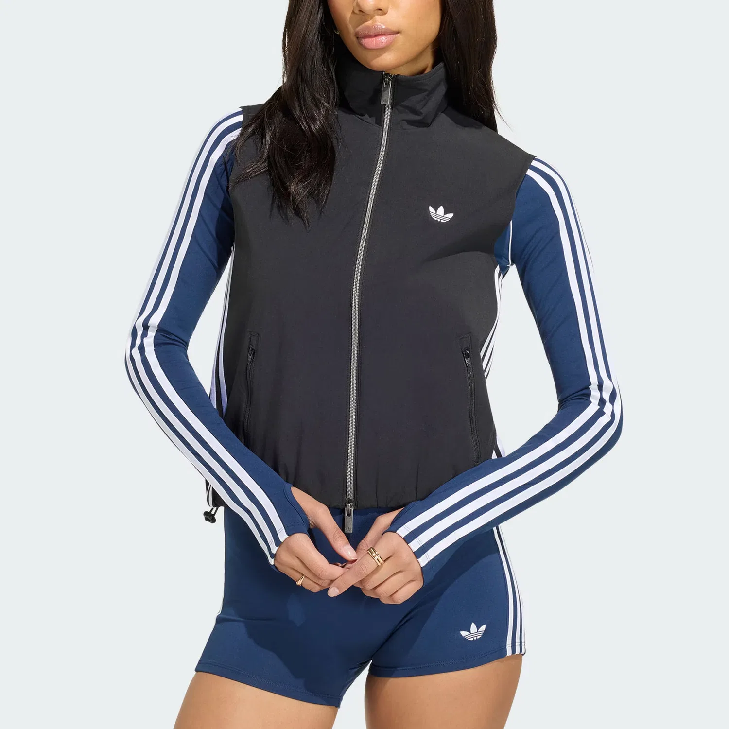 Жилет треккинговый Adidas Originals ADILENIUM 5.0 TRACK TOP черный — фото 3