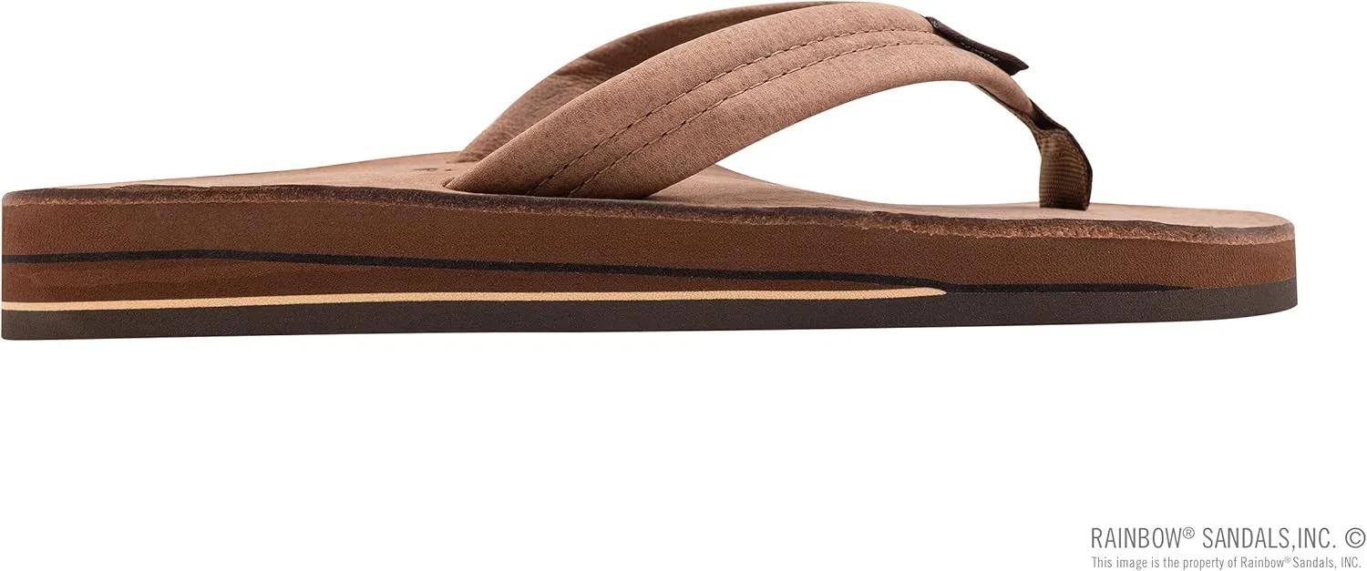 Мужские сандалии Rainbow из двухслойной кожи с поддержкой свода стопы Rainbow Sandals, Nogales Wood — фото 4