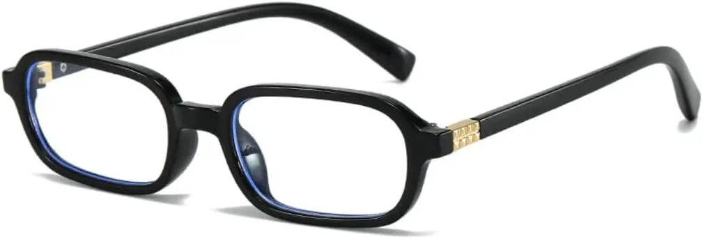 

Солнцезащитные очки прямоугольной формы для женщин, винтажные очки с защитой от УФ-излучения для мужчин, модные панк-солнцезащитные очки UUPTTPL, Black Clear