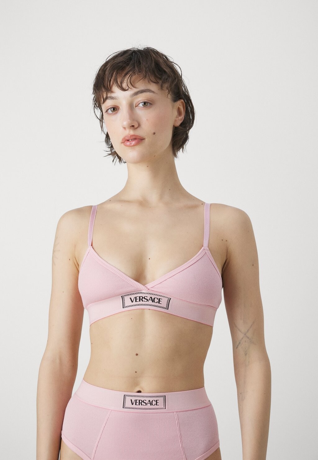 

Бюстгальтер-треугольник UNDERWEAR Versace, цвет pale pink