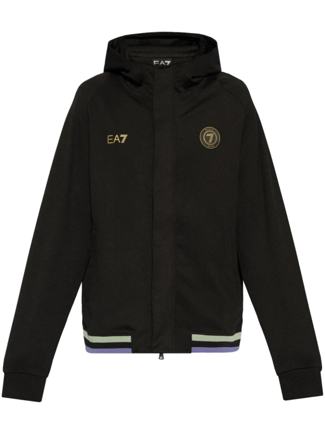 

Куртка с логотипом Ea7 Emporio Armani, черный