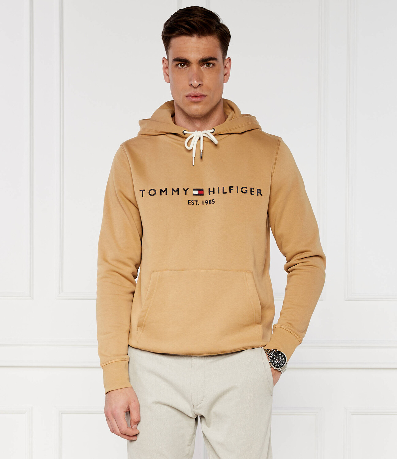 Толстовка Tommy Hilfiger Regular Fit, кэмел — фото 3