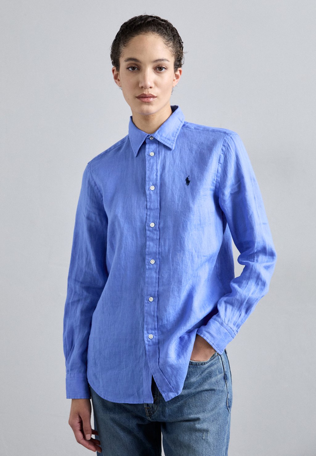 

Рубашка CLASSIC FIT LINEN SHIRT Polo Ralph Lauren, синий