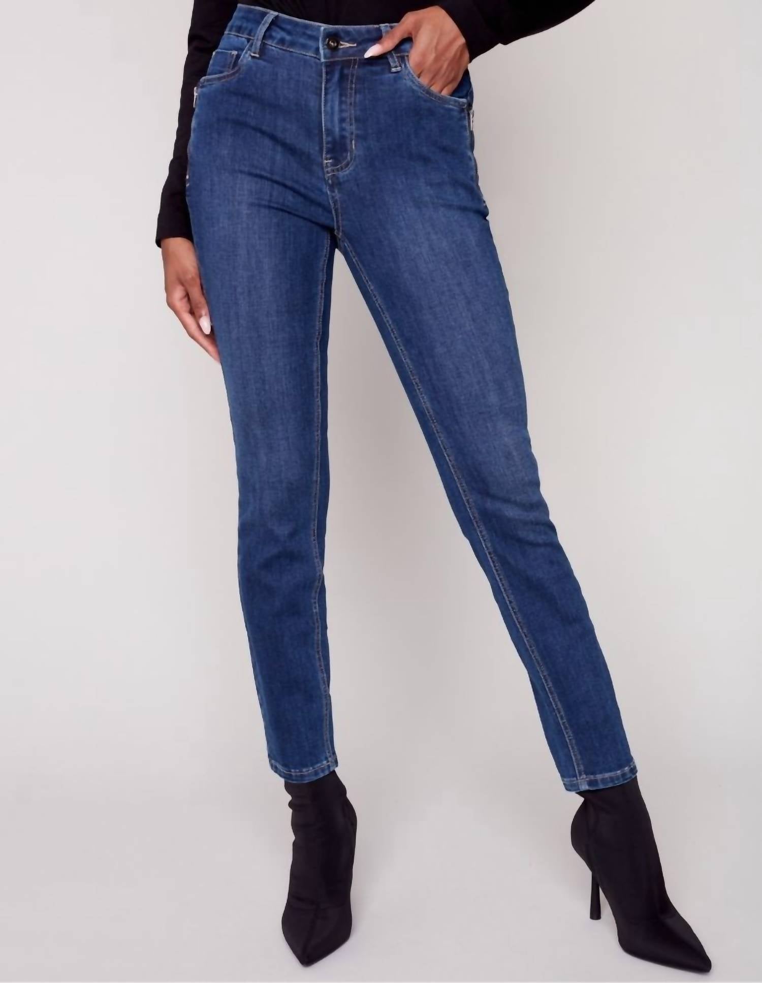 

Джинсы Slim Leg цвета индиго CHARLIE B