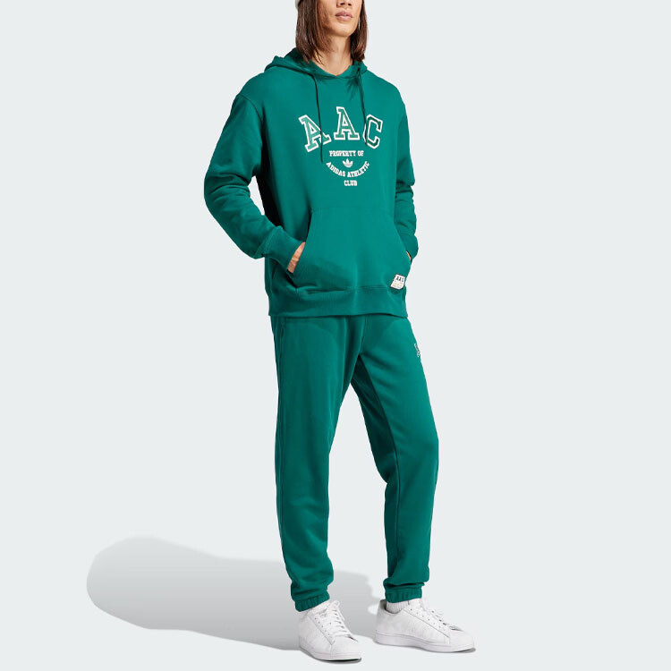 AAC трикотажные спортивные штаны мужские лесной зеленый Adidas Originals, зеленый — фото 4