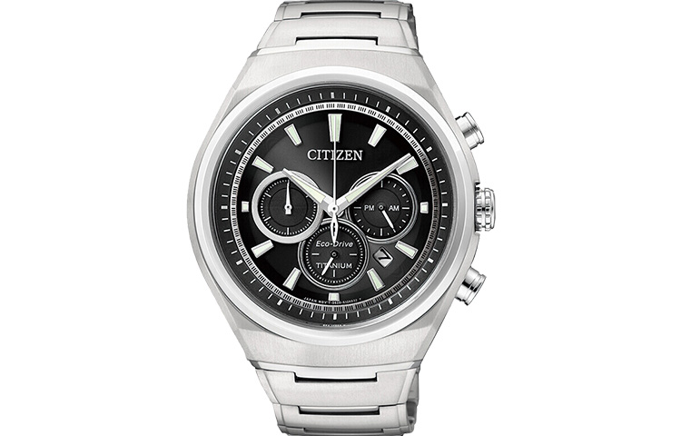 

CITIZEN Часы Solar Quartz Movement Titanium Strap Watch 43mm Men's Watch Black Dial CA4021-51E